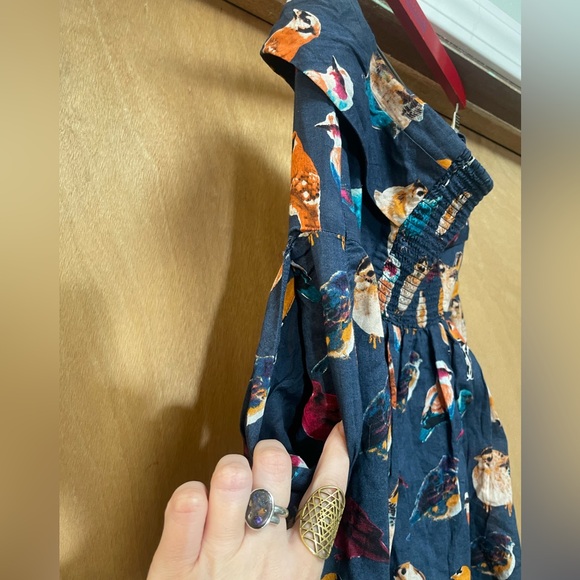 Anthropologie Strapless Native Birds Dress - Picture 12 of 13